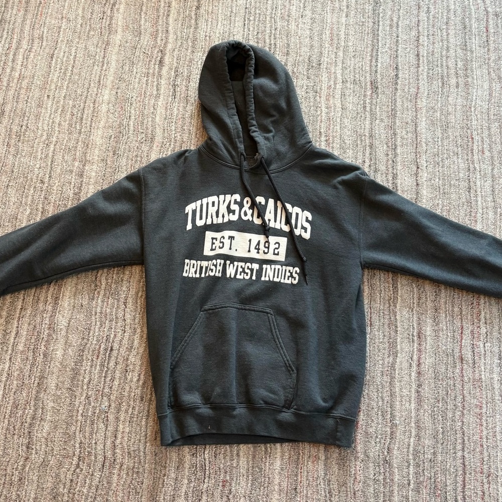 Charcoal Gray Turks and Caicos Hoodie